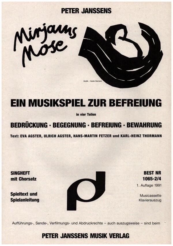 Mirjams Mose Ein Musikspiel zur