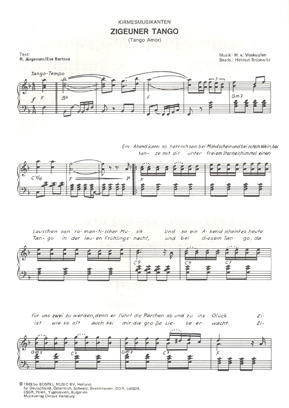 Zigeuner Tango  und  Magic Trumpet: