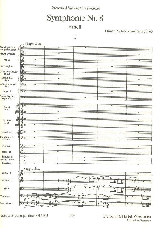 Sinfonie c-Moll Nr.8 op.65