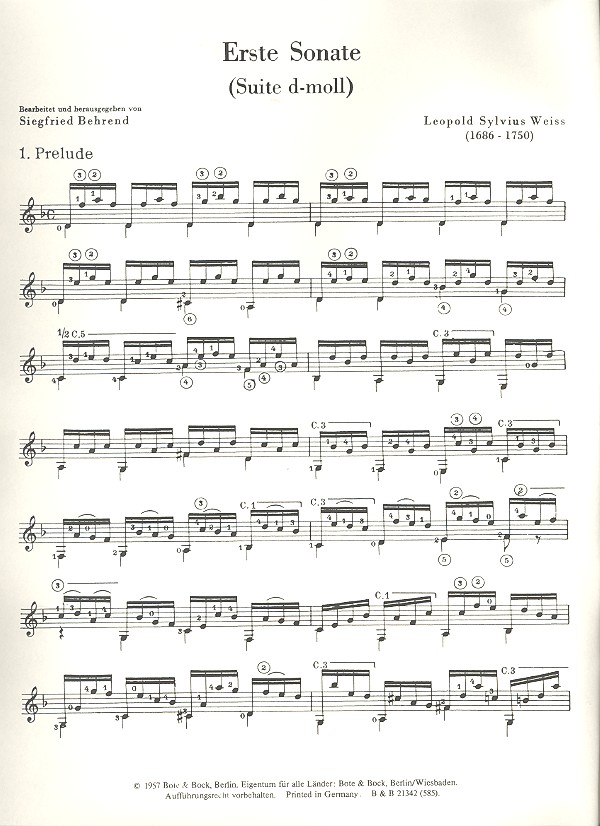 Sonate Nr.1 (Suite d-Moll)