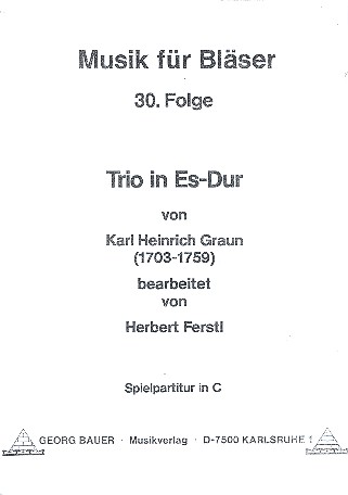 Trio Es-Dur für 3 Blasinstrumente