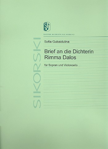Brief an die Dichterin Rimma Dalos
