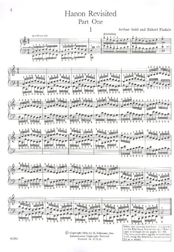 Hanon revisited Contemporary