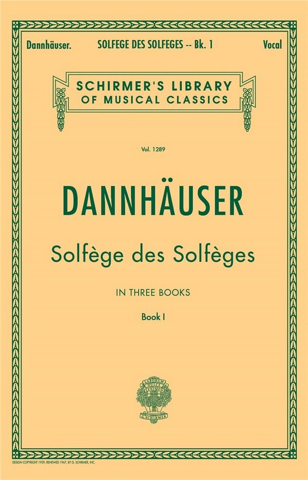 Solfege des Solfeges vol.1