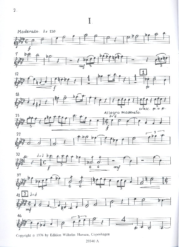 Quintet for horn, 2 trumpets,