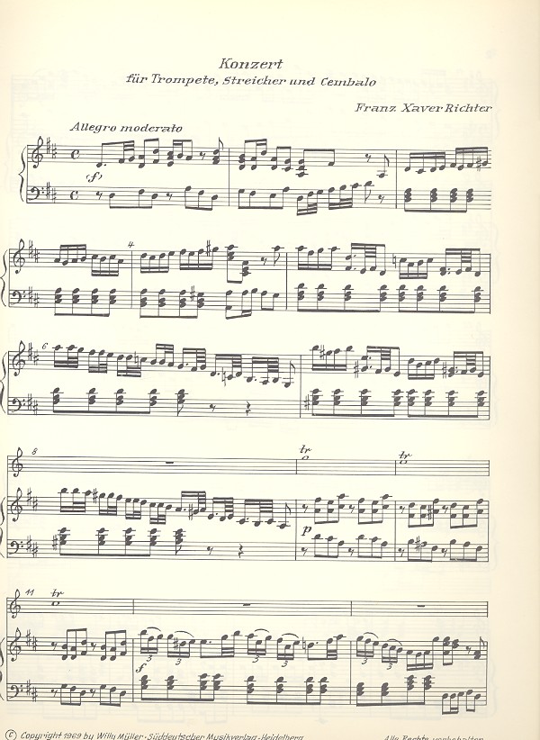 Konzert D-Dur für Trompete und