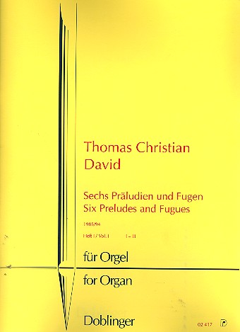 6 Präludien und Fugen Band 1 (Nr.1-3)