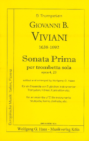 Sonata Prima op.4,23