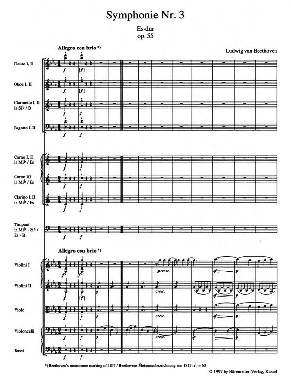Sinfonie Es-Dur Nr.3 op.55
