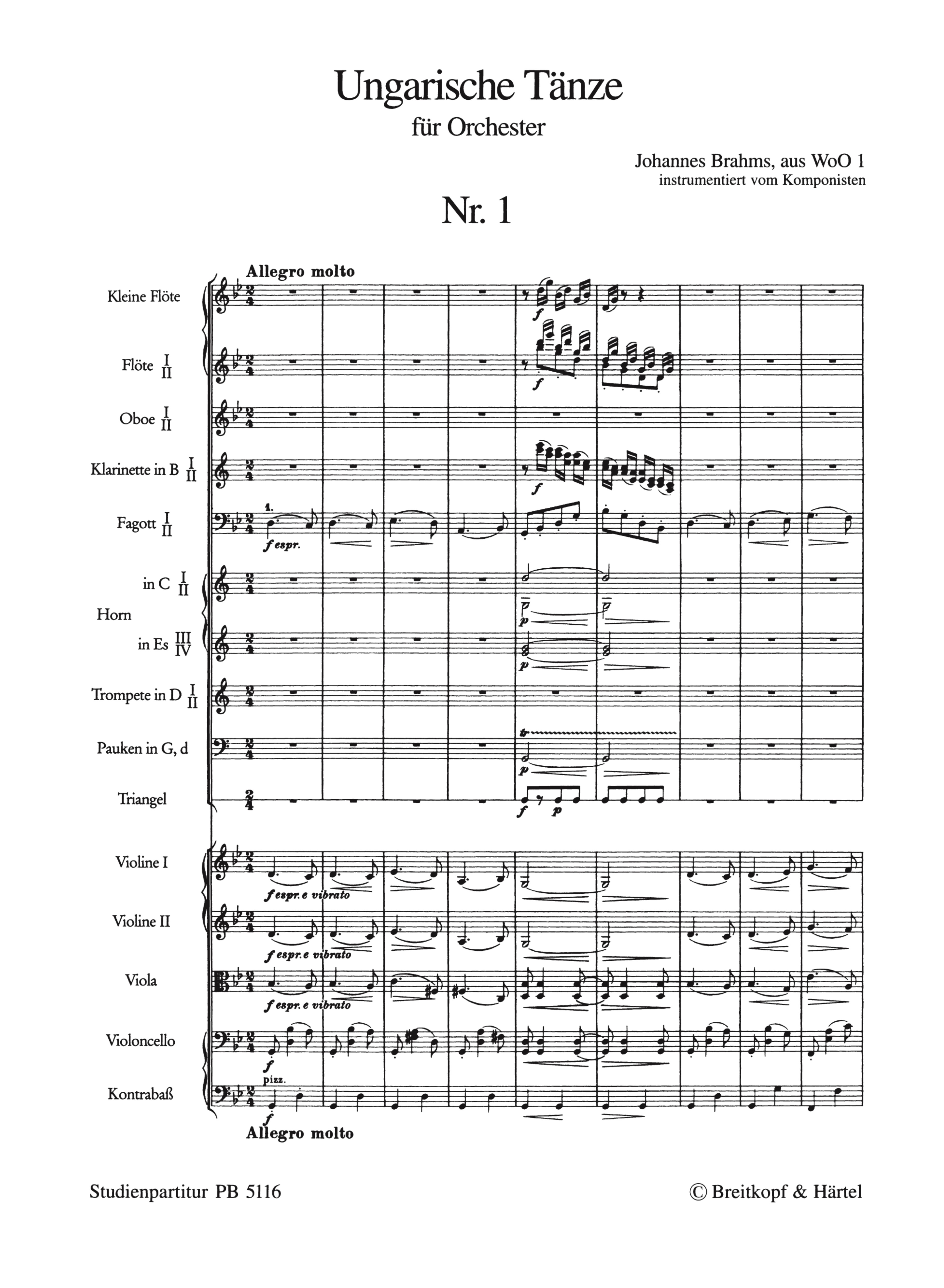 Ungarische Tänze Nr.1, 3, 10