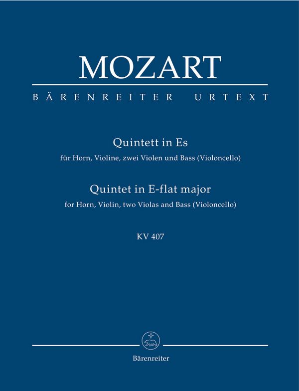 Quintett Es-Dur KV407 für Horn
