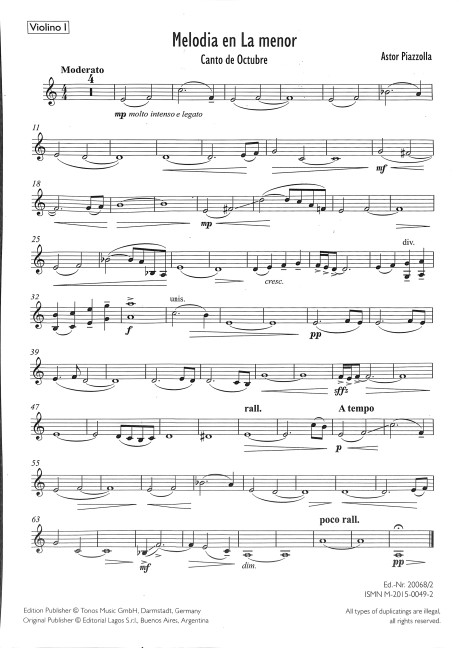 Melodia en la menor für