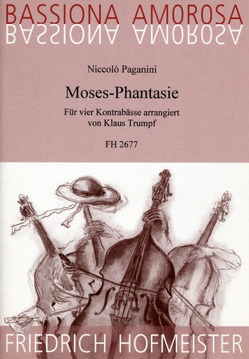 Moses-Phantasie für 4 Kontrabässe