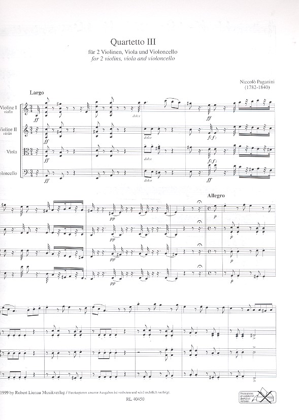 Streichquartett a-Moll Nr.3