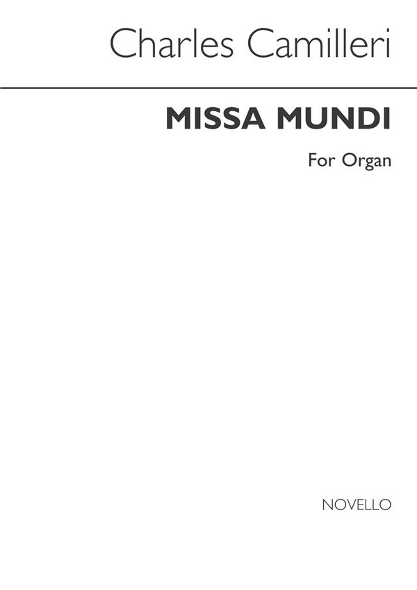 MISSA MUNDI FUER ORGEL