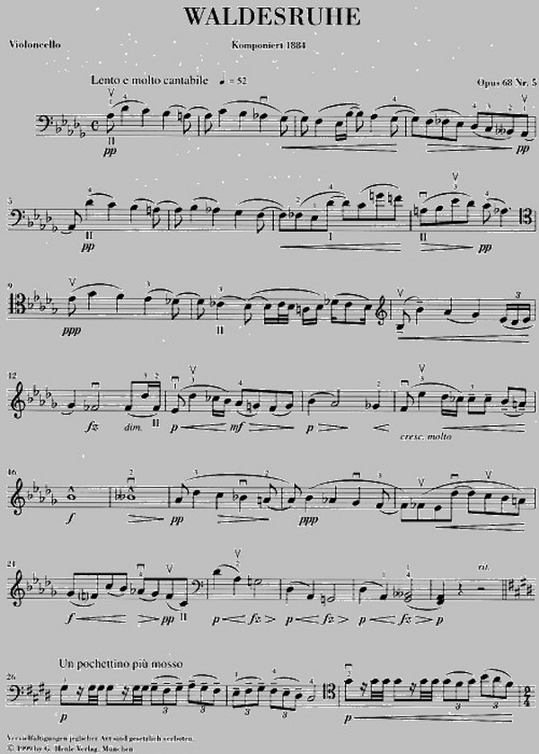 Waldesruhe op.68,5