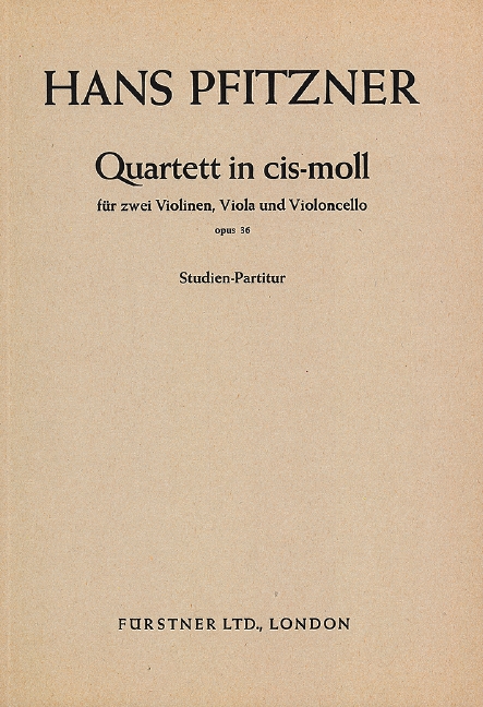 Streichquartett cis-Moll op. 36