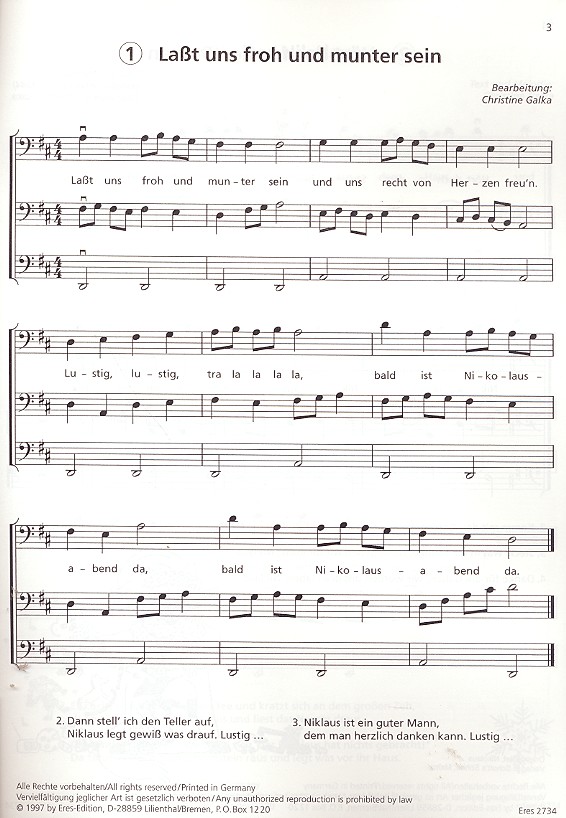 Winter- und Weihnachtslieder für
