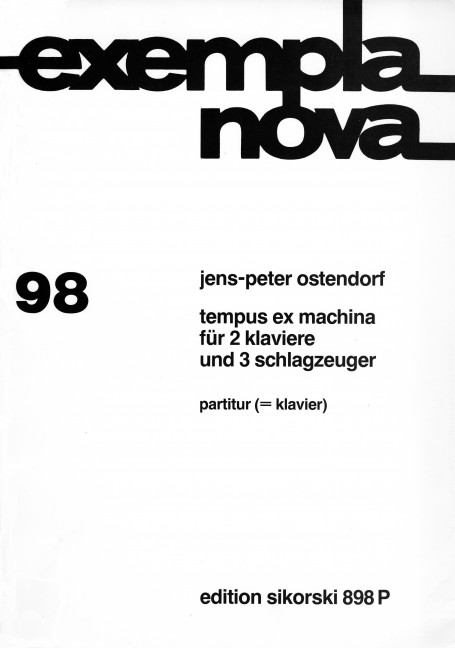 TEMPUS EX MACHINA FUER 2 KLAVIERE