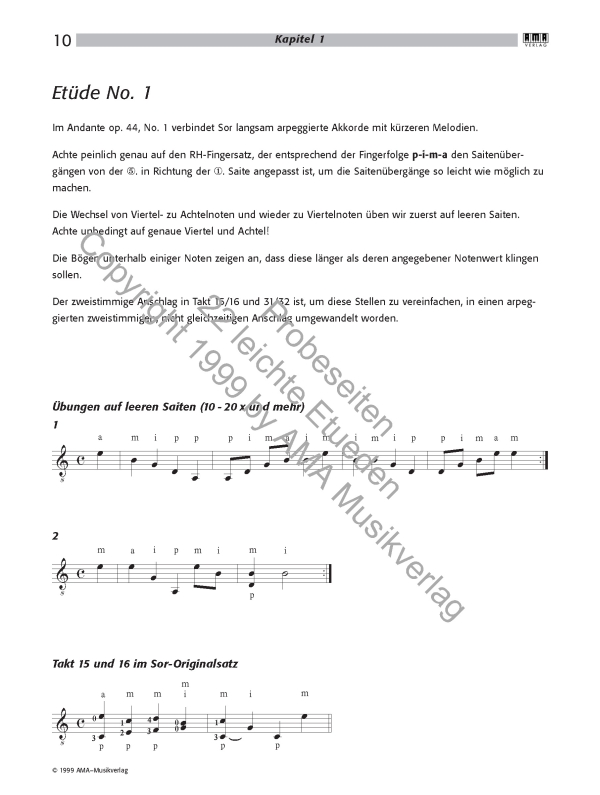 22 leichte Gitarrenetüden (+CD)