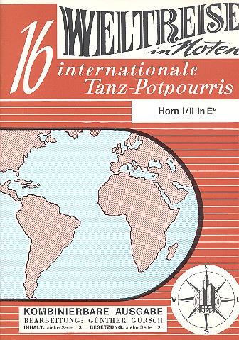 Weltreise in Noten - 16 internationale Tanzpotpourris