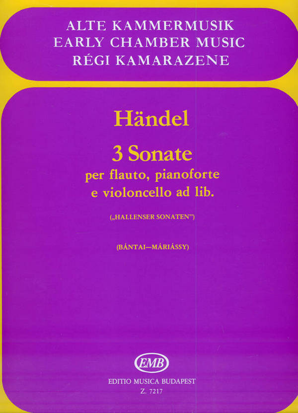 3 Sonaten für Flöte und Bc