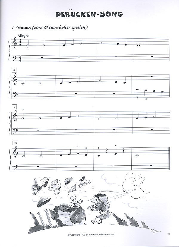 Zu zweit auf Tastatour einfache vierhändige