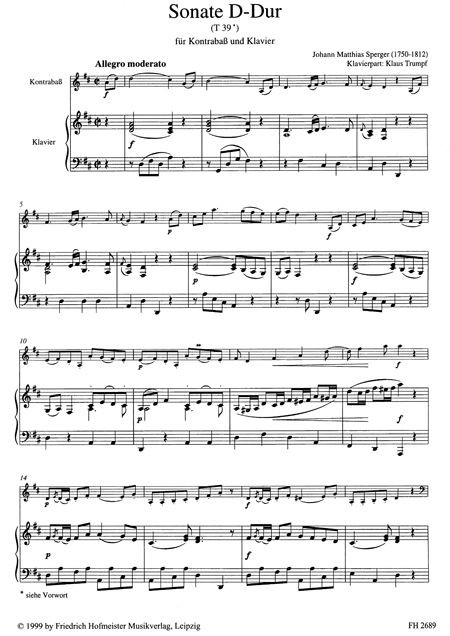 Sonate D-Dur (T39)
