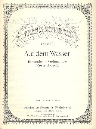 Auf dem Wasser op.72