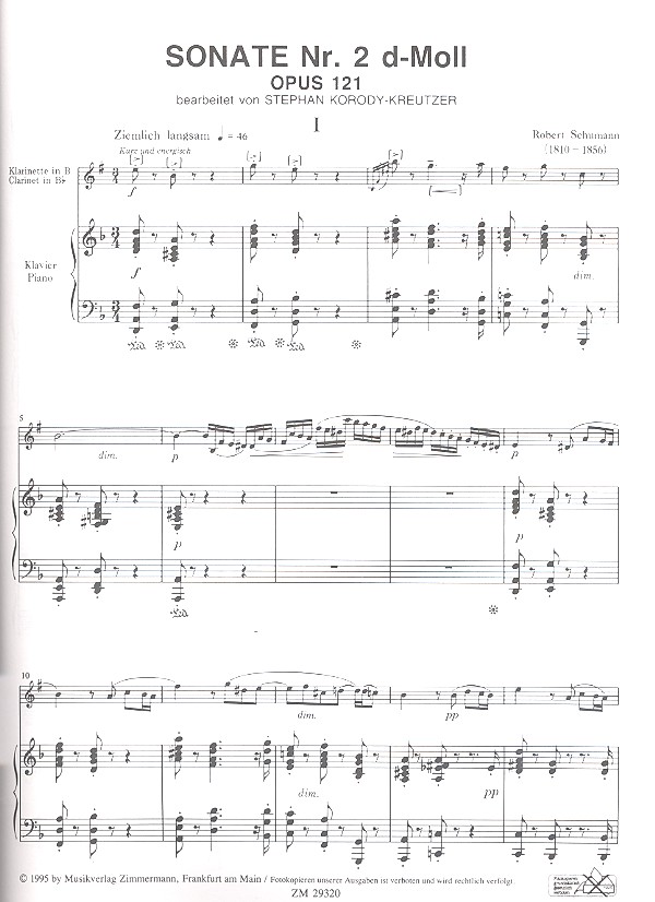 Sonate d-Moll Nr.2 op.121