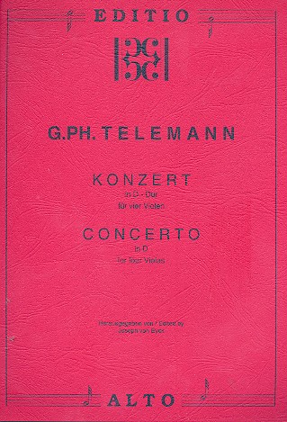 Konzert D-Dur für 4 Violen