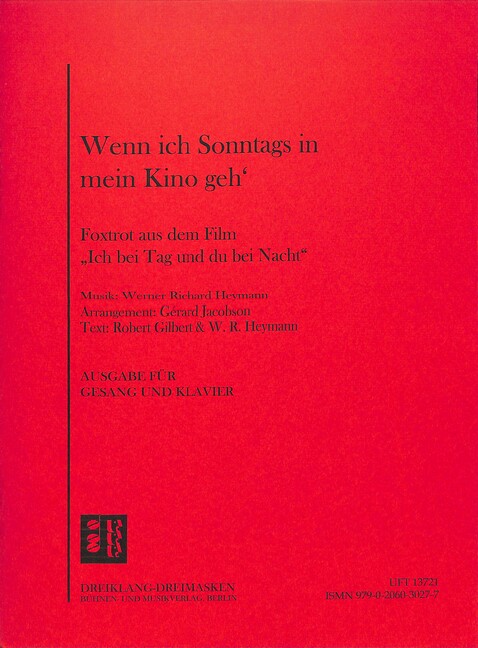 Wenn ich Sonntags in mein Kino geh':