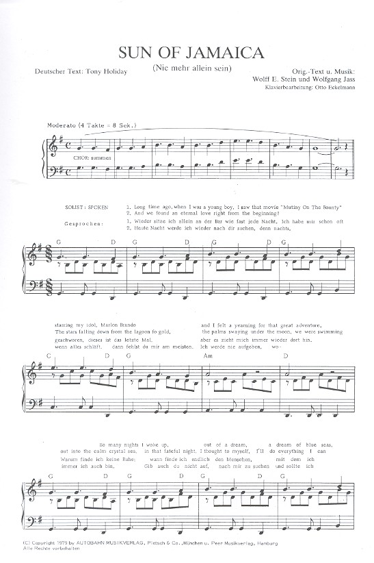 Sun of Jamaica: Einzelausgabe