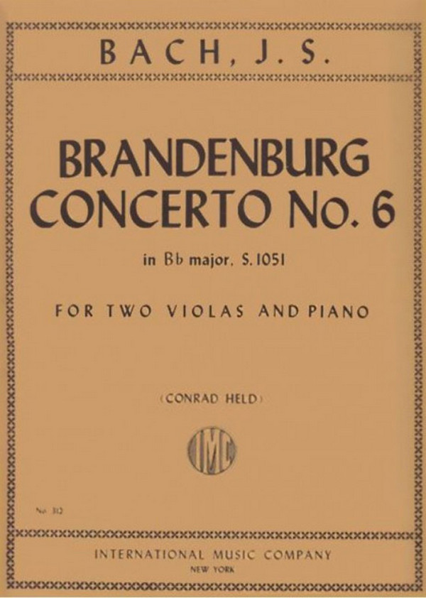 Brandenburg concert Bb major BWV1051