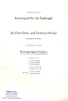 Kornspringer-Fanfare für 3 Natur-