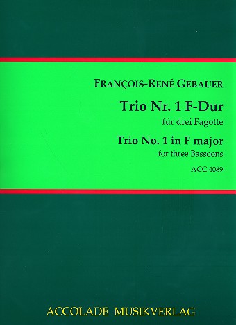 Trio F-Dur Nr.1 für 3 Fagotte
