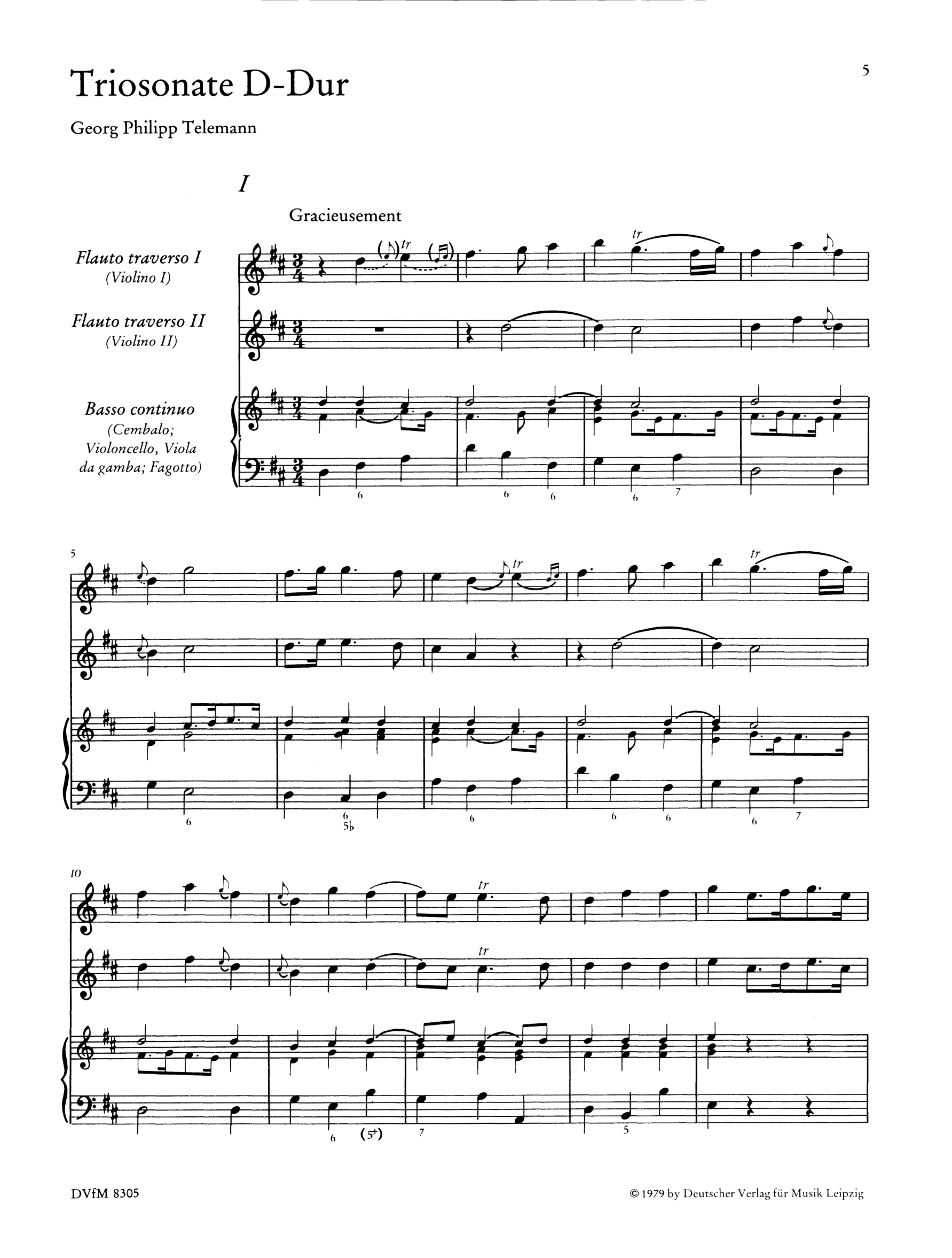 Triosonate D-Dur