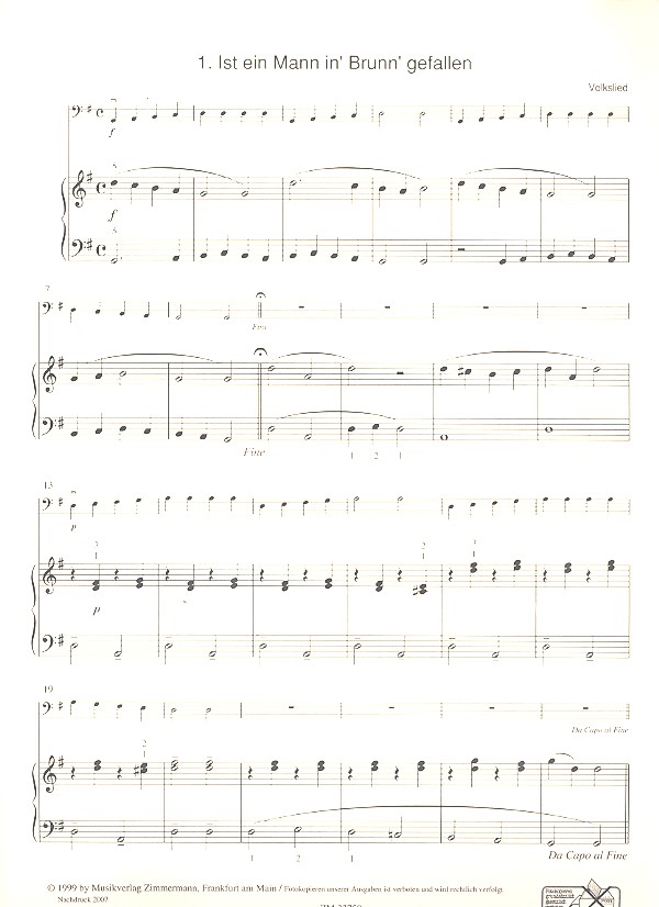 Start zu zweit - Leichte Spielliteratur