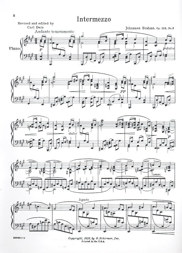 Intermezzo A major op.118,2