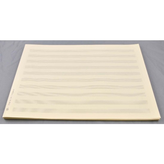 Notenpapier DIN A4 quer 10 Systeme