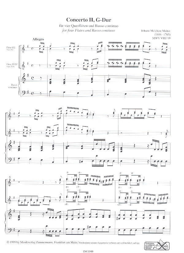 Konzert G-Dur Nr.2 MWV8,19