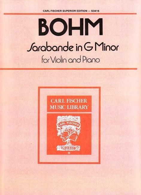 Sarabande g minor