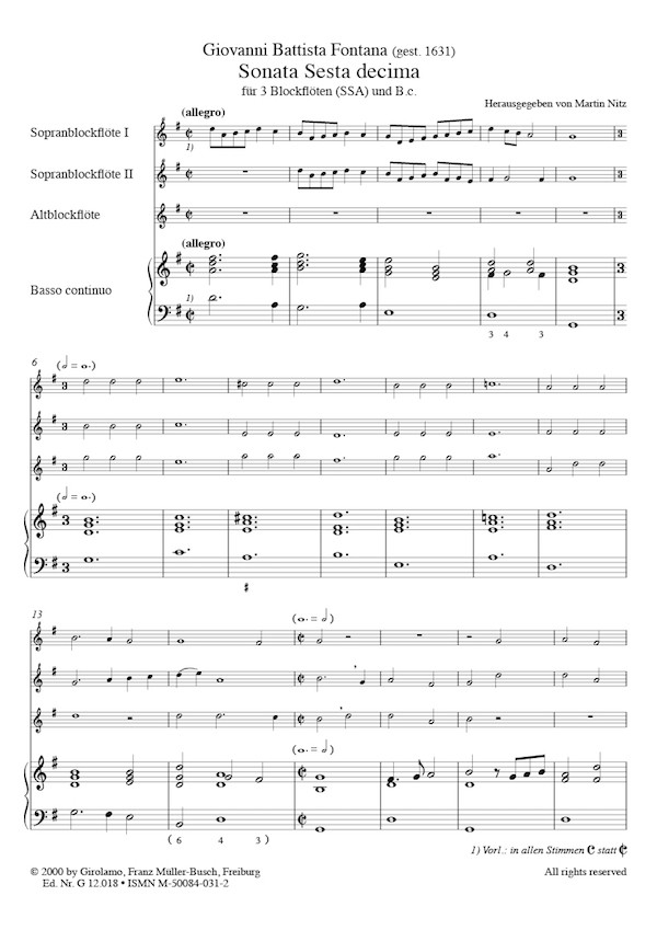Sonata Sesta decima 
