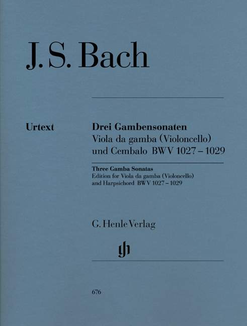 3 Sonaten BWV1027-1029 für Viola