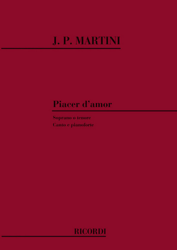 Piacer d'amor für Sopran (Tenor)