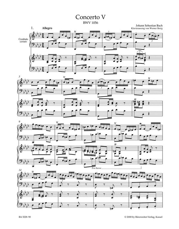 Concerto f-Moll Nr.5 BWV1056