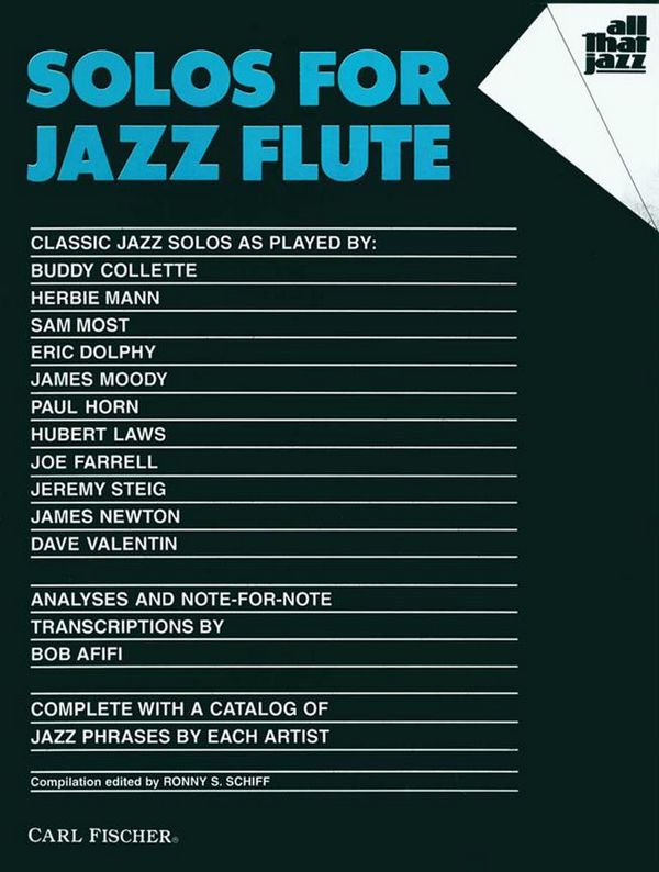 Solos for Jazz Flute: Analyses