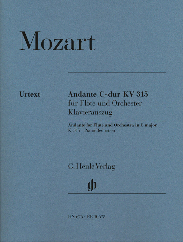 Andante C-Dur KV315 für Flöte und Orchester