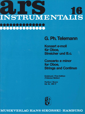 Konzert e-Moll für Oboe, Streicher