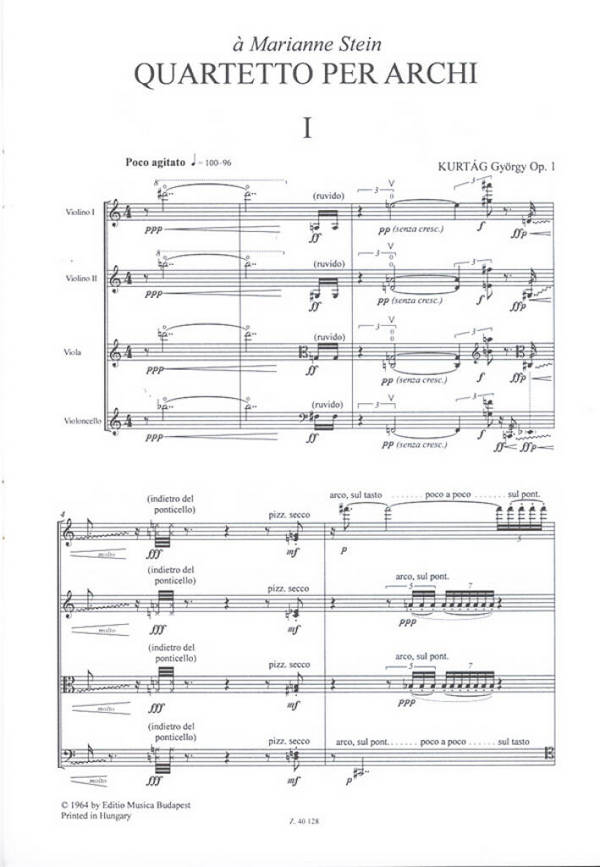 Streichquartett op.1